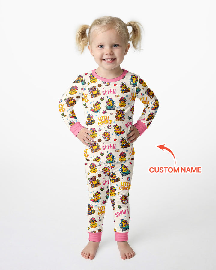 Little Quacker Bamboo Two Piece Long Sleeve Pajama Set