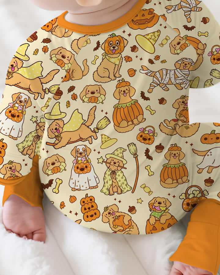 Spooky Golden Pups Bamboo Convertible Zippy