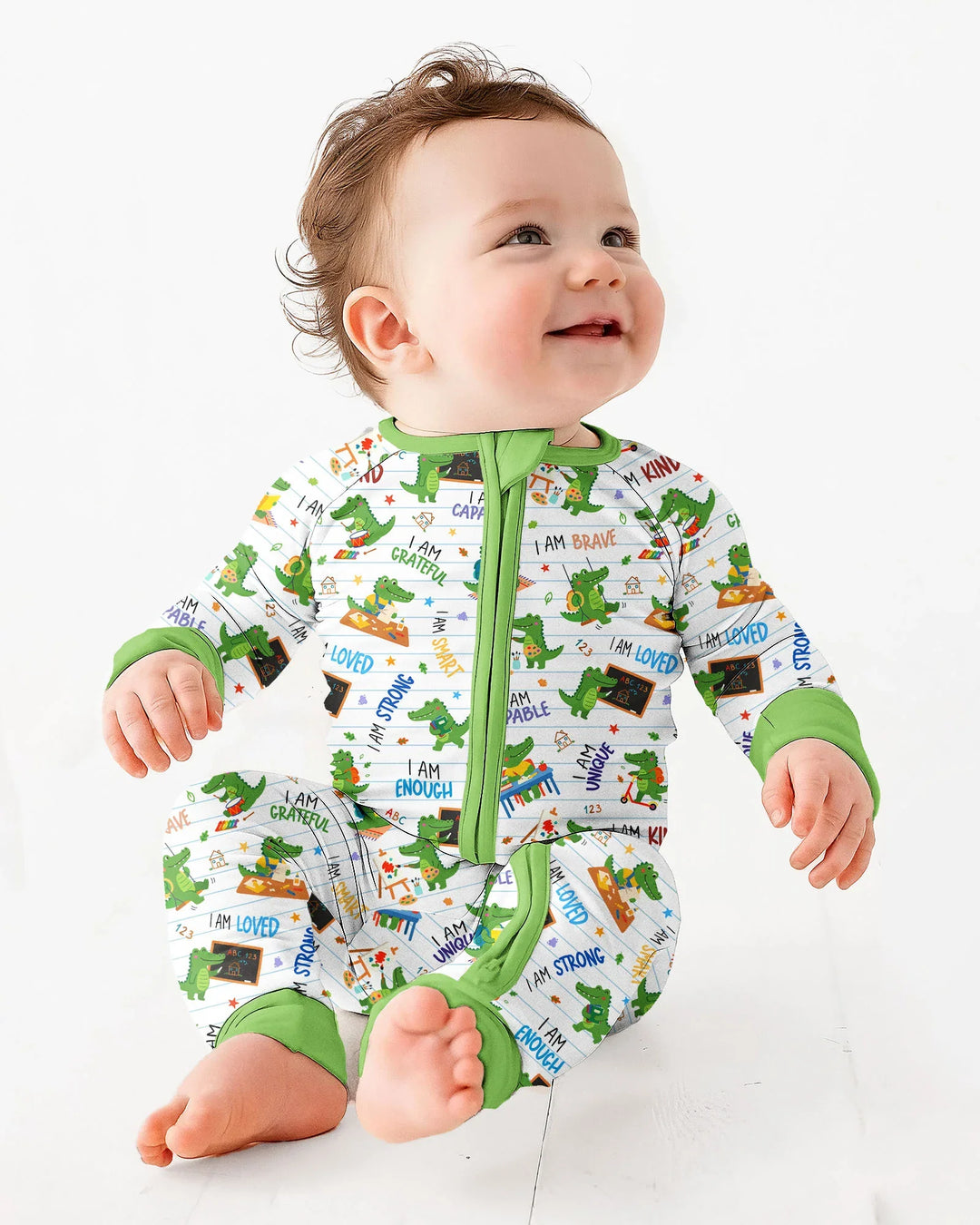 Gerippte Babykleidung mit individuellem Foto - Weich &amp; Skizzenhaft