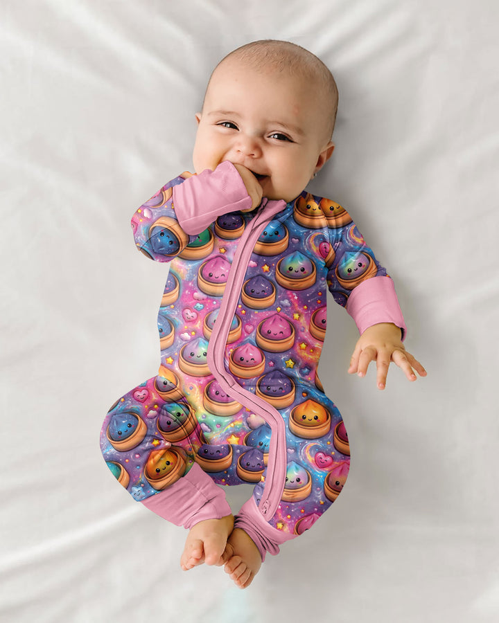 Kawaii Glitter Dumpling Bamboo Convertible Zippy