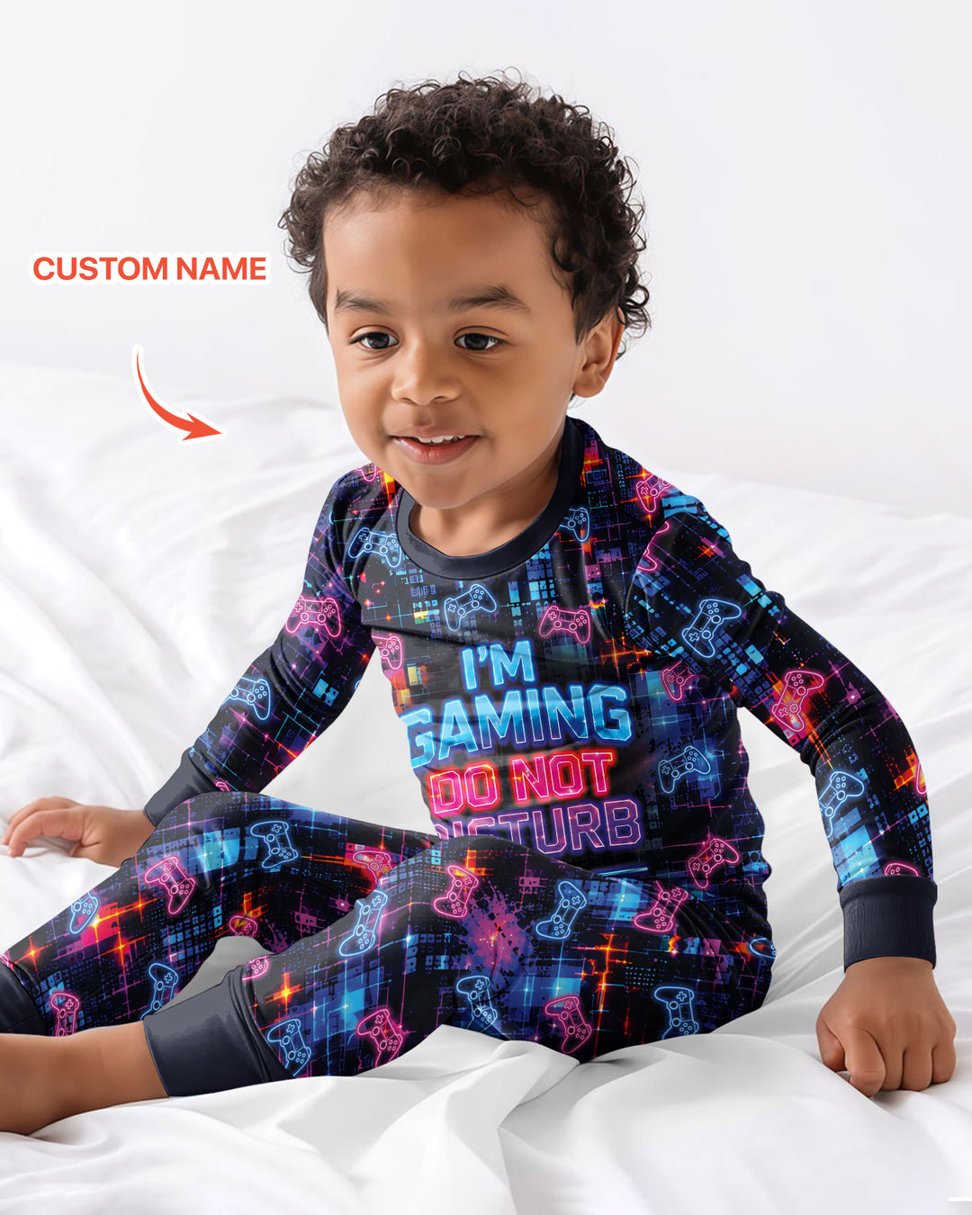 Game Mode On Bamboo Two Piece Long Sleeve Pajama Set
