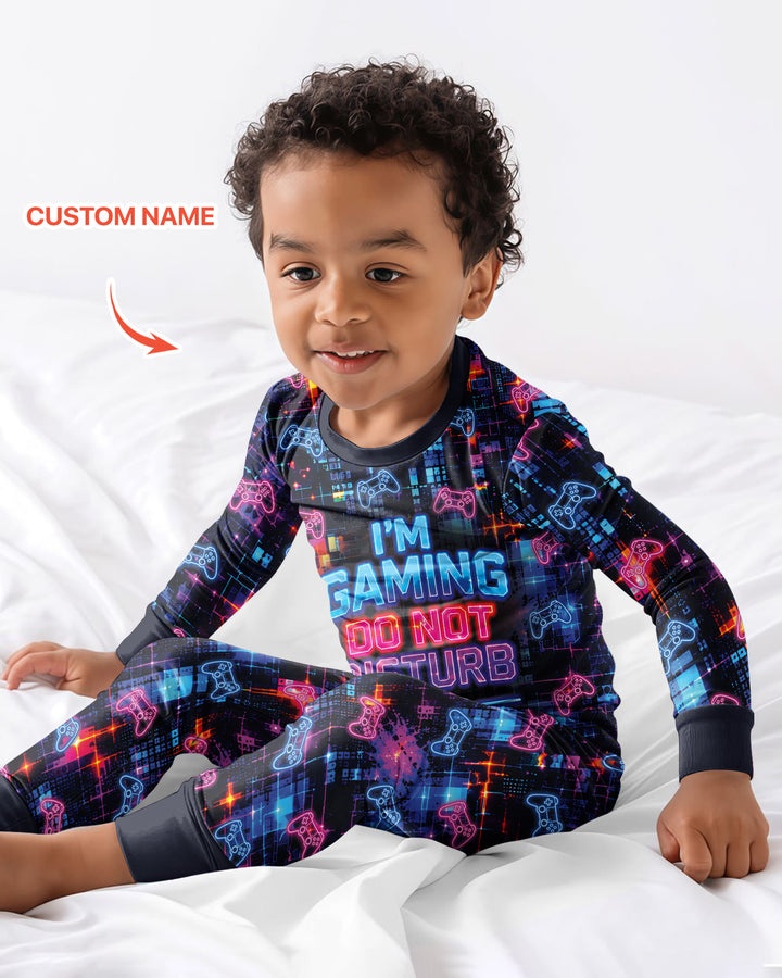 Game Mode On Bamboo Two Piece Long Sleeve Pajama Set