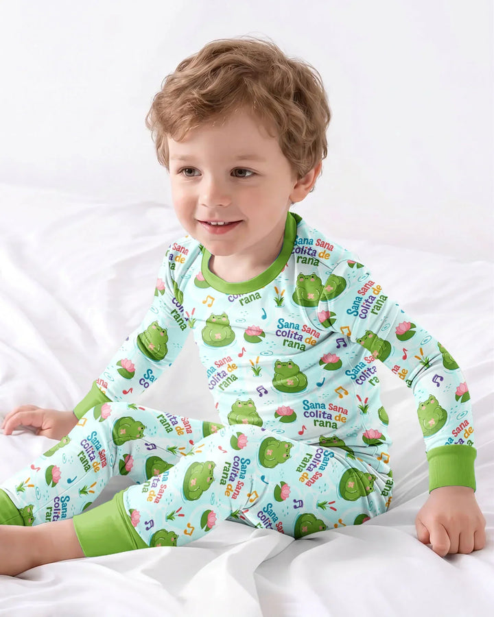 Sana Sana Colita De Rana Bamboo Two Piece Long Sleeve Pajama Set