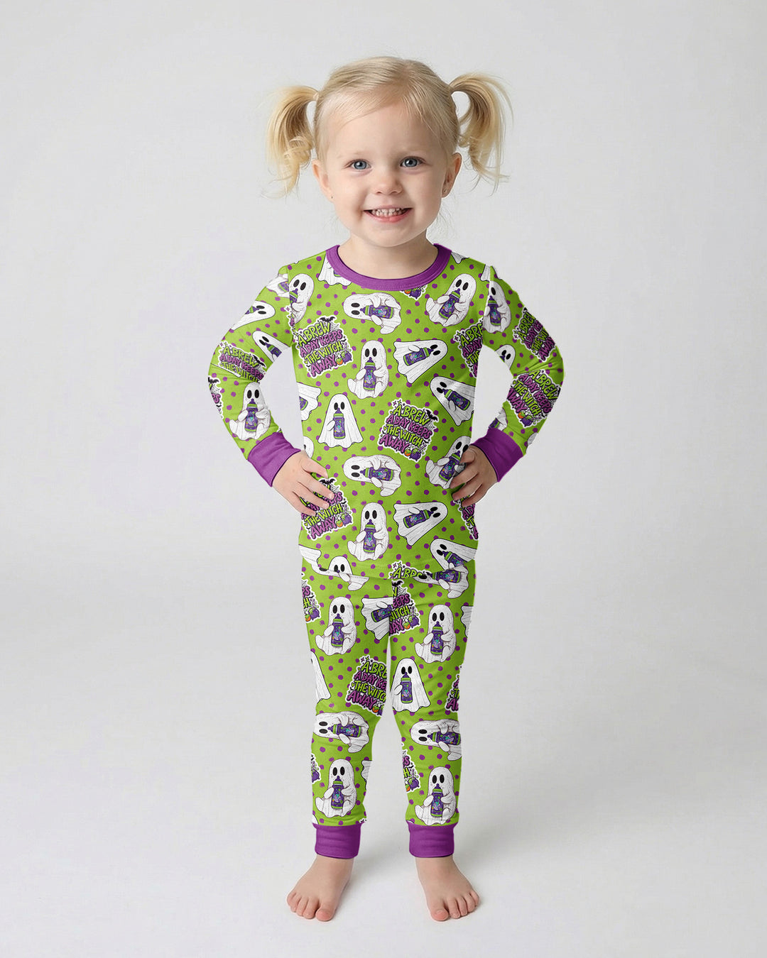 Boo Brew Ghosts Bamboo Two Piece Long Sleeve Pajama Set