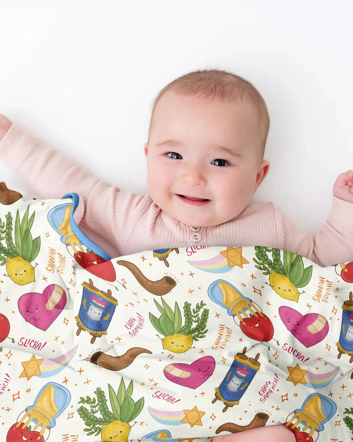 Jewish High Holidays Bamboo Blanket