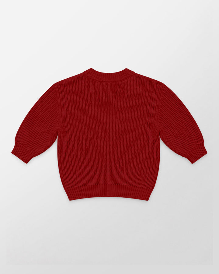 Embroidered Baby Name Bamboo Knit Sweater Bubble