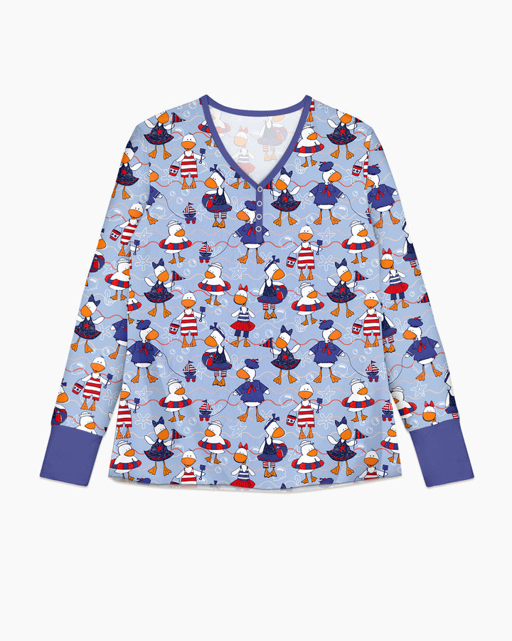 Freedom Floaties Family Matching Bamboo Women Pajama Set