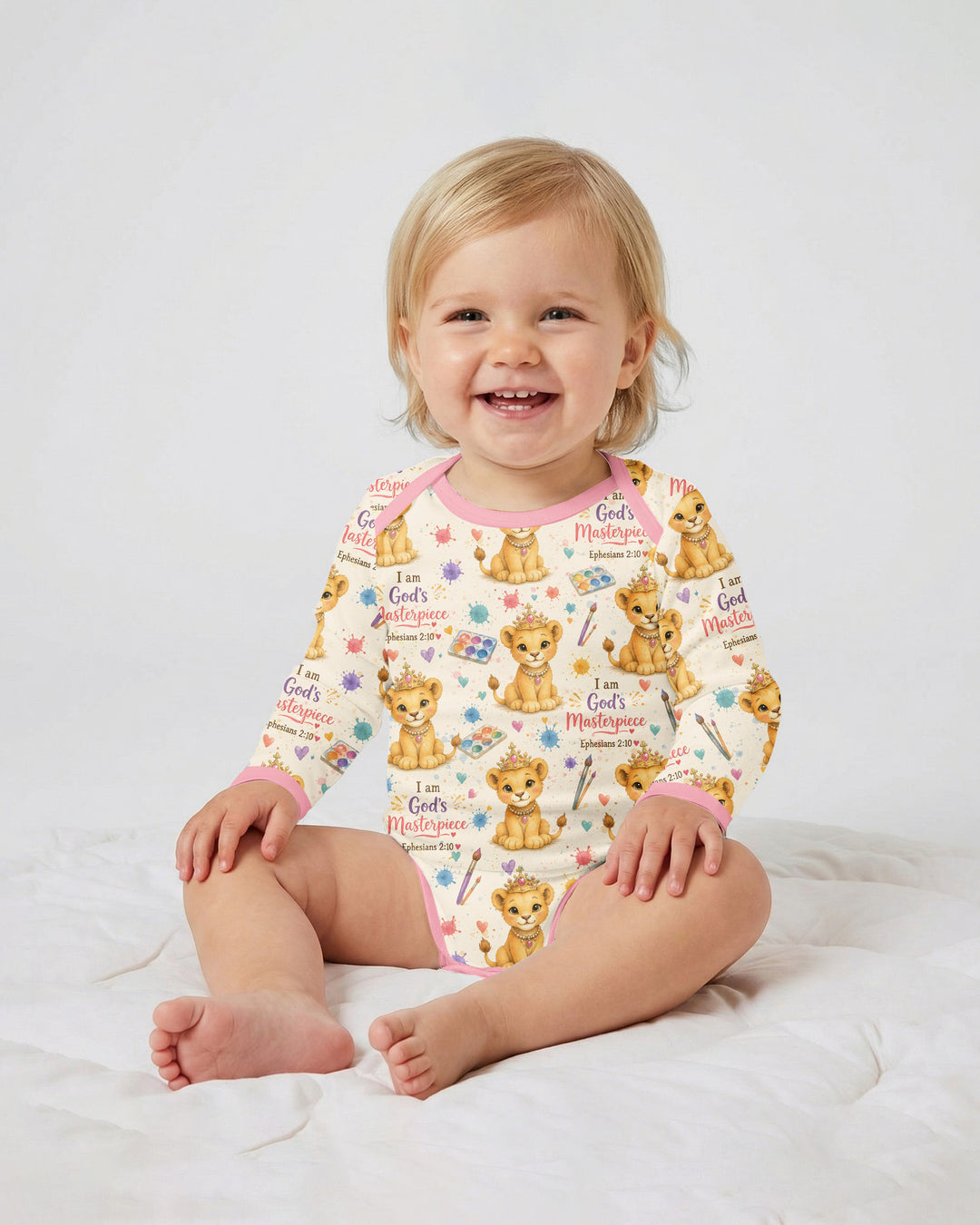Gerippte Babykleidung mit individuellem Foto - Weich &amp; Skizzenhaft