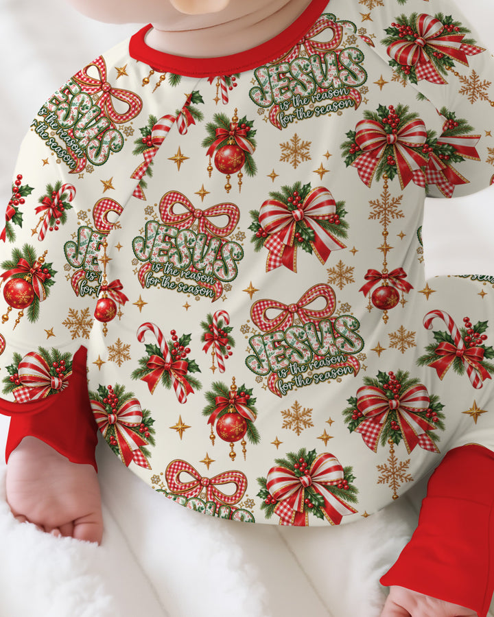 Coquette Floral Jesus Is The Reason Mommy And Me Matching Bamboo Convertible Zippy