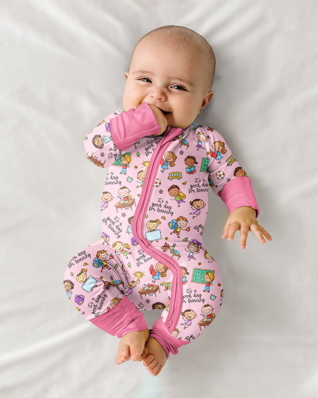 Gerippte Babykleidung mit individuellem Foto - Weich &amp; Skizzenhaft
