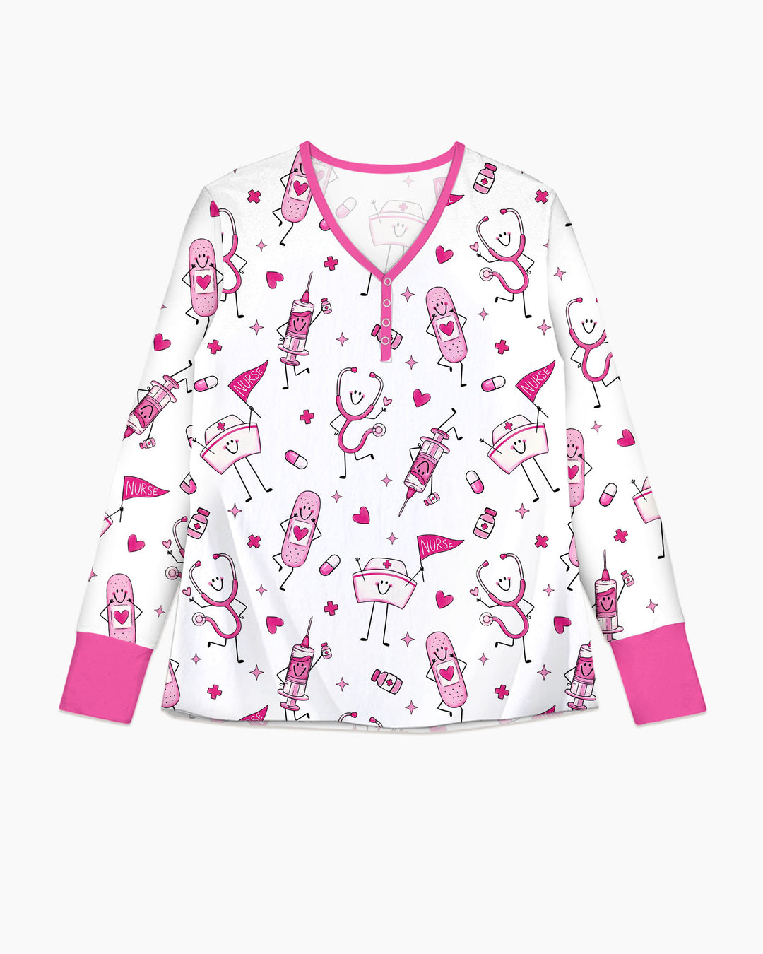 Cute Nurse Crew Bamboo Women Pajama Set