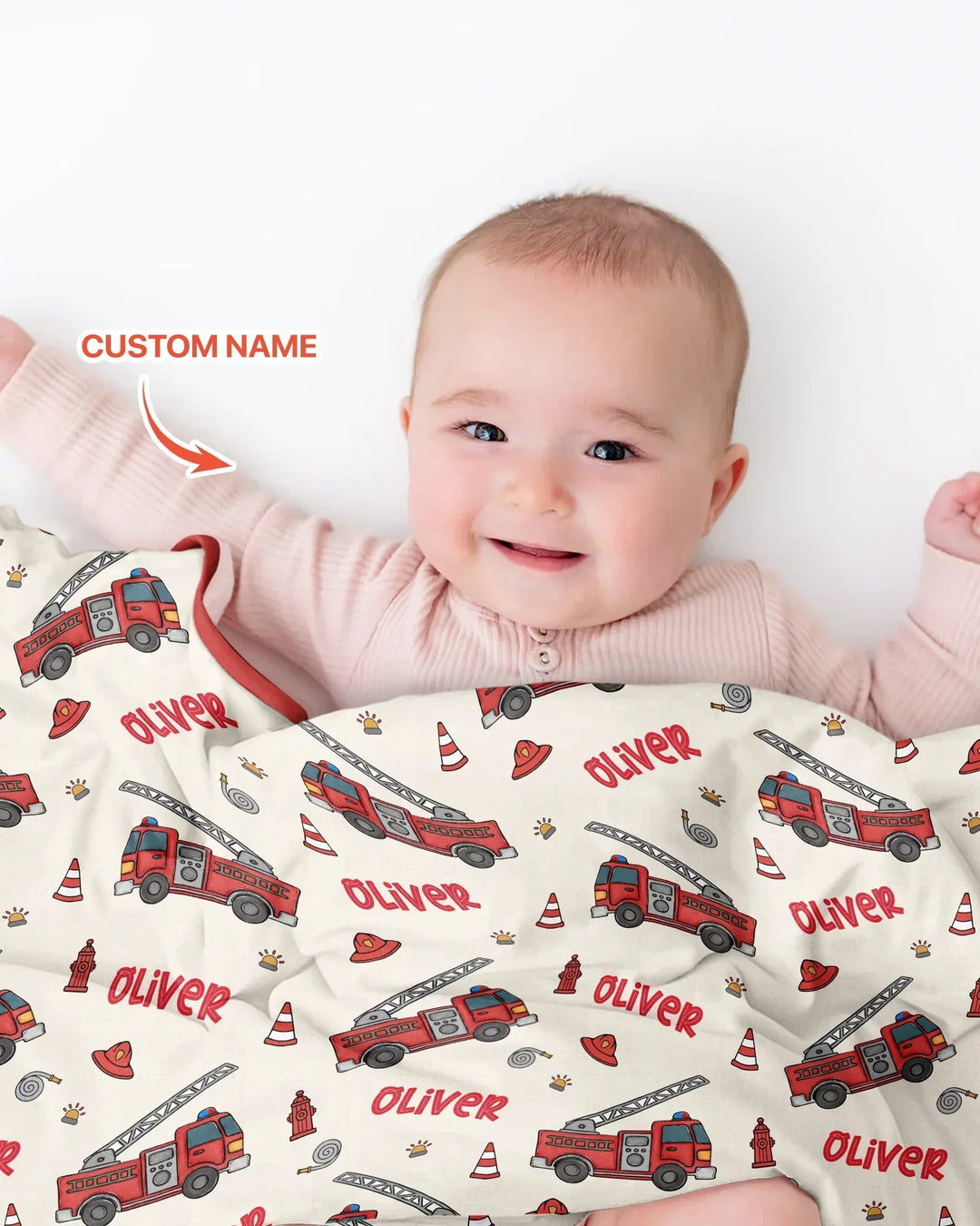 Custom Name Future Firefighters Bamboo Blanket