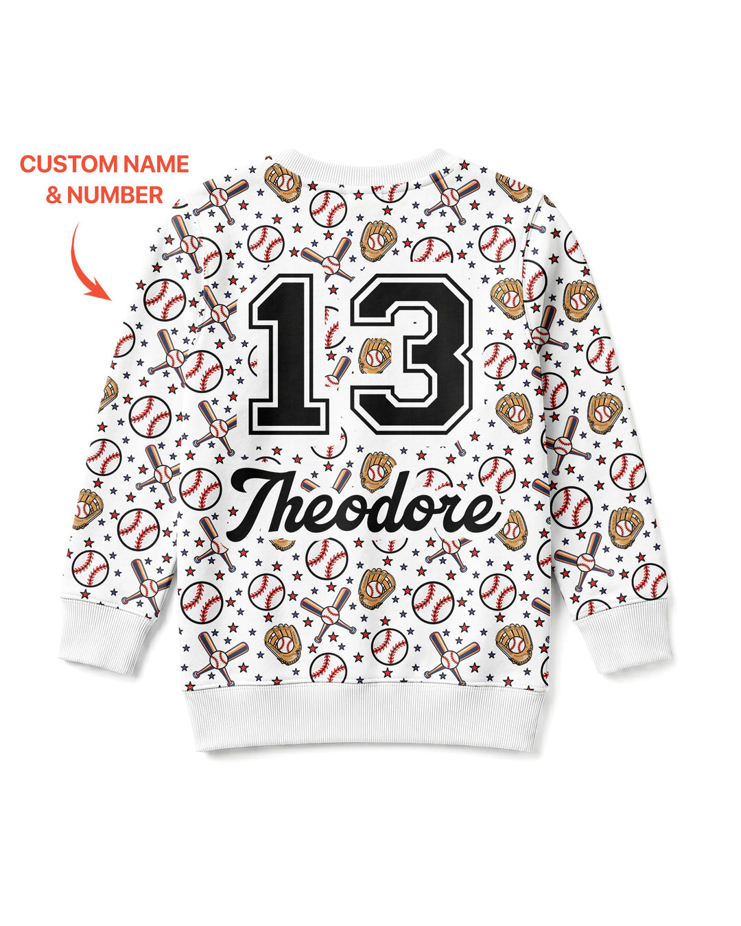 Custom Template Bambus-Rundhals-Sweatshirt