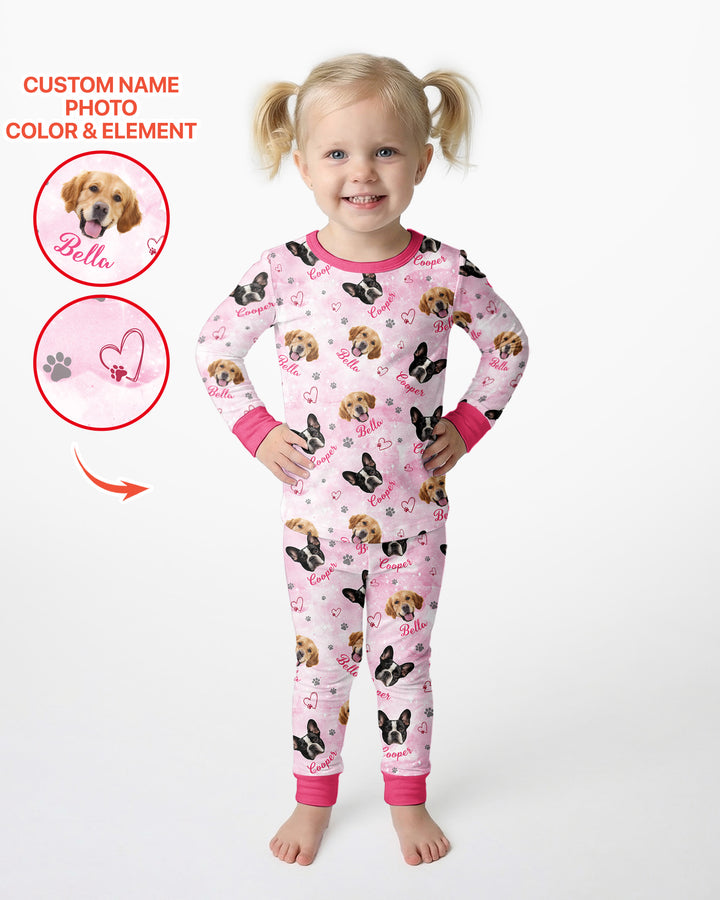 Personalized Family Matching Bamboo Two Piece Long Sleeve Pajama Set