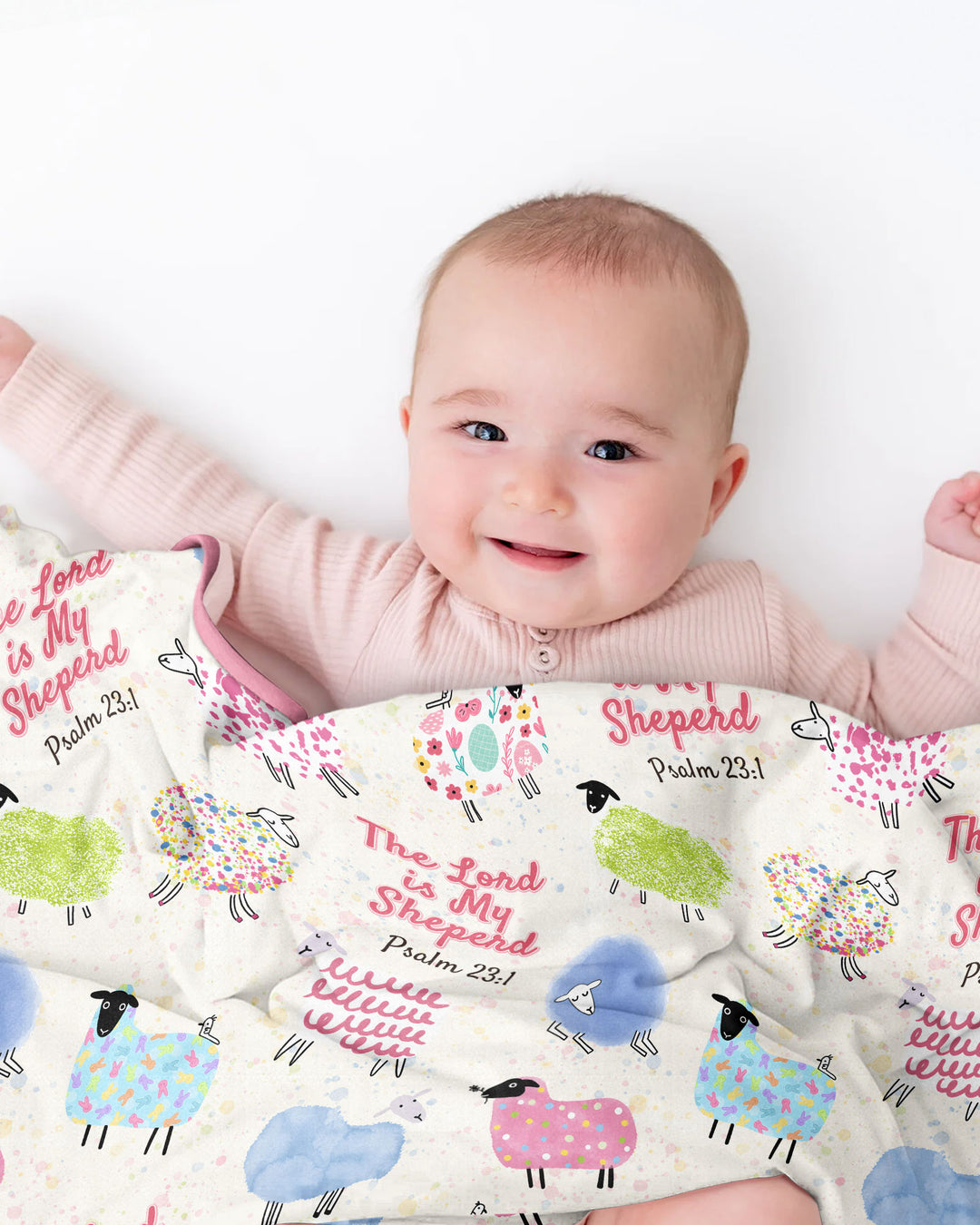 The Lord Is My Shepherd Psalm 23 Bamboo Blanket