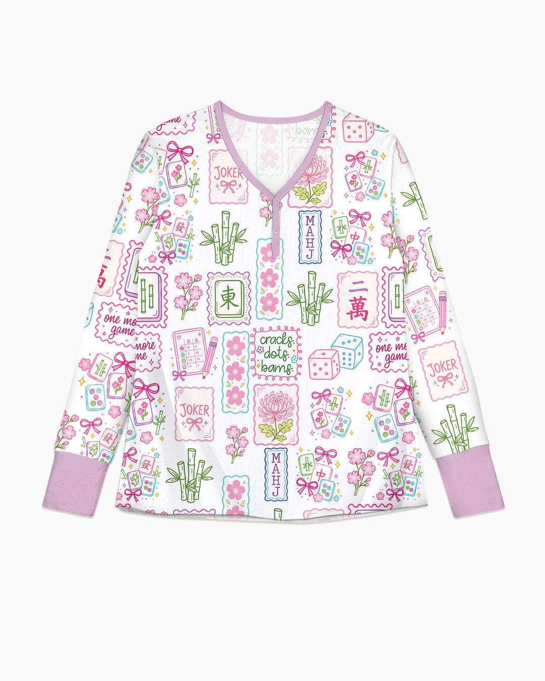 Cracks, Dots & Bams Mommy & Me Matching Bamboo Women Pajama Set
