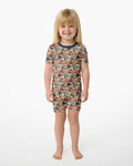 Christmas Ornaments Bamboo Two Piece Short Sleeve Shorts Pajama Set