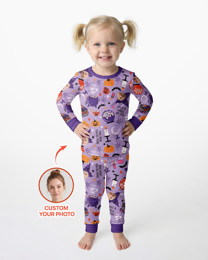 Halloween Little Witch Bamboo Two Piece Long Sleeve Pajama Set