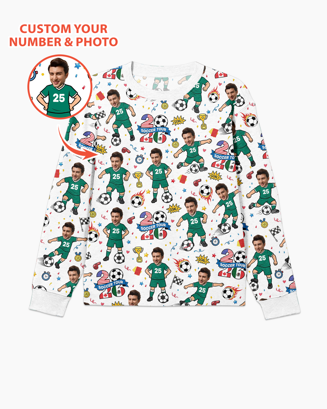 Soccer Tour 2026 Best Player Bamboo Men's Pajama Set
