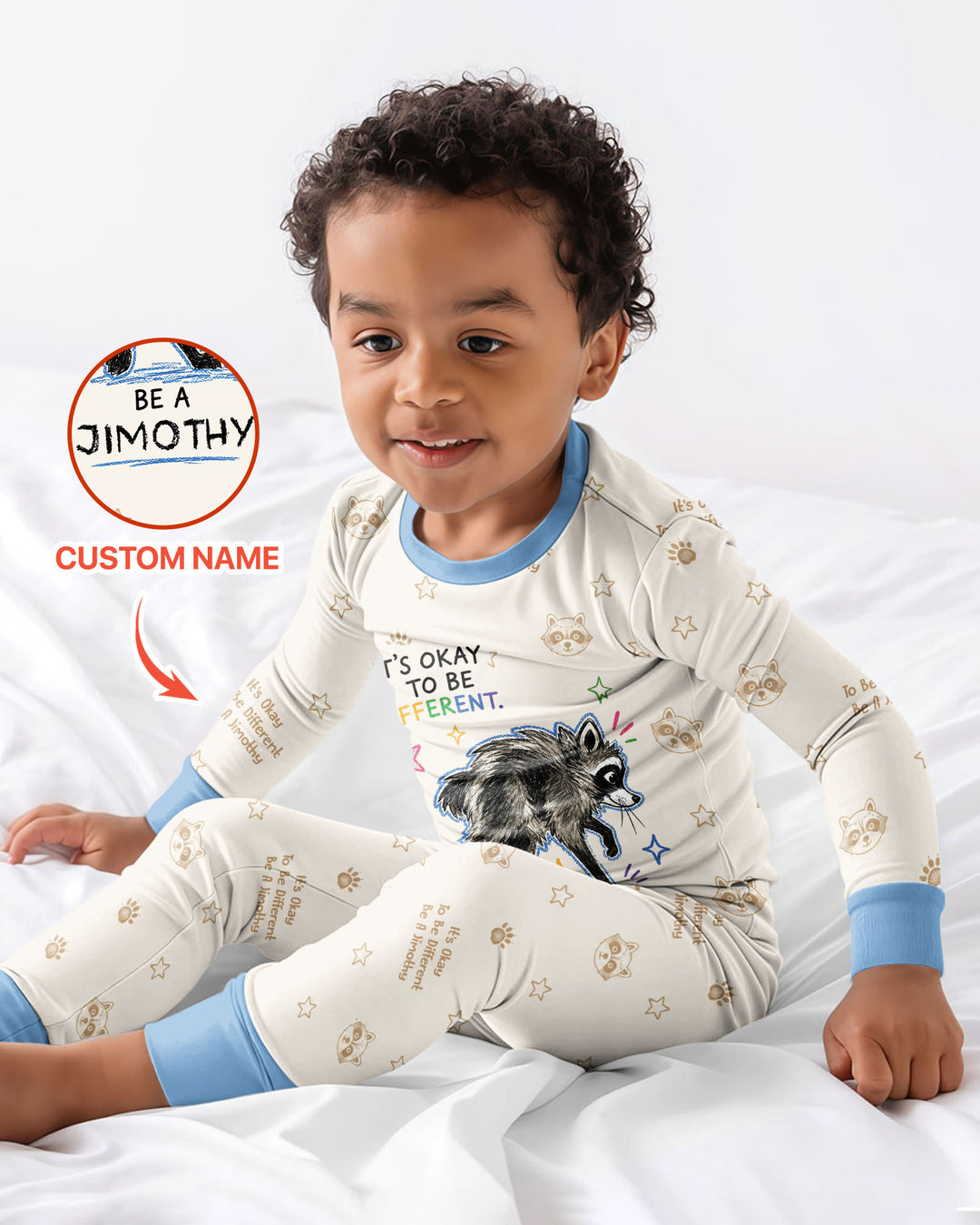 Jimothy The Raccoon Bamboo Two Piece Long Sleeve Pajama Set