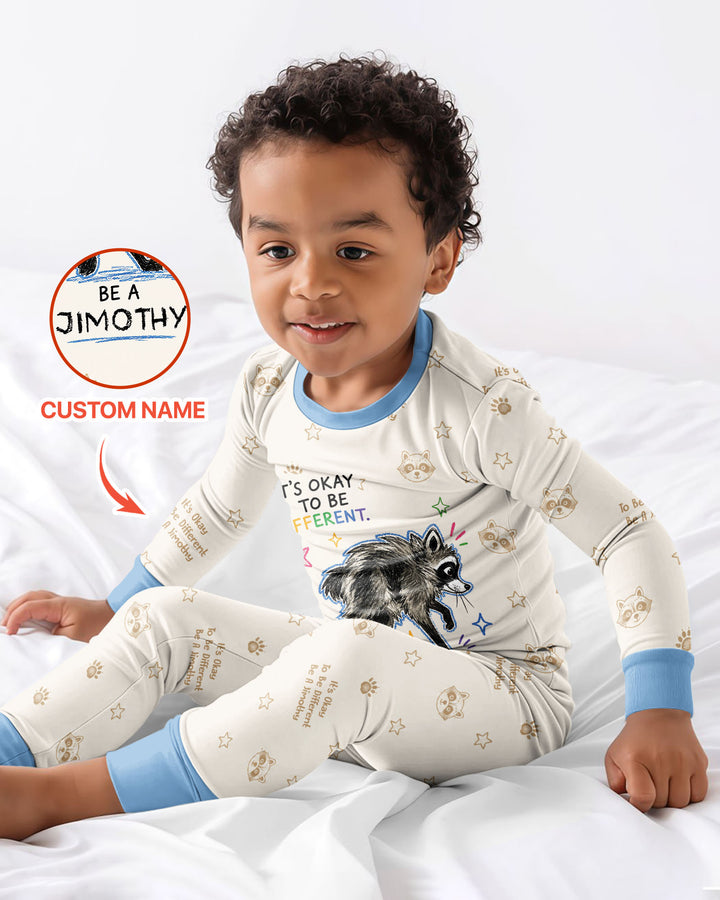 Jimothy The Raccoon Bamboo Two Piece Long Sleeve Pajama Set