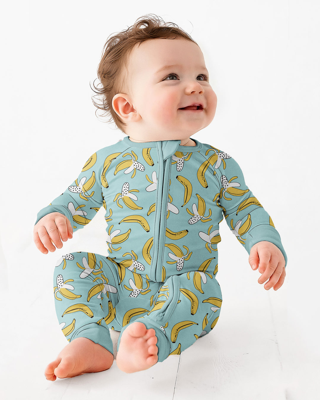 Bananas Bamboo Convertible Zippered Romper