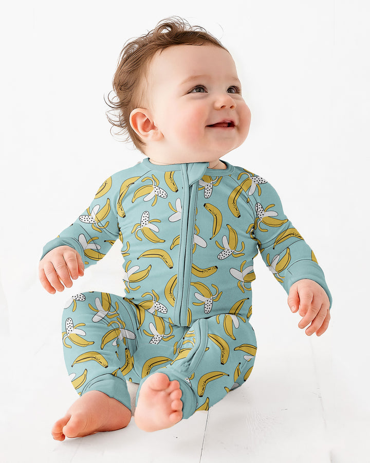 Bananas Bamboo Convertible Zippered Romper