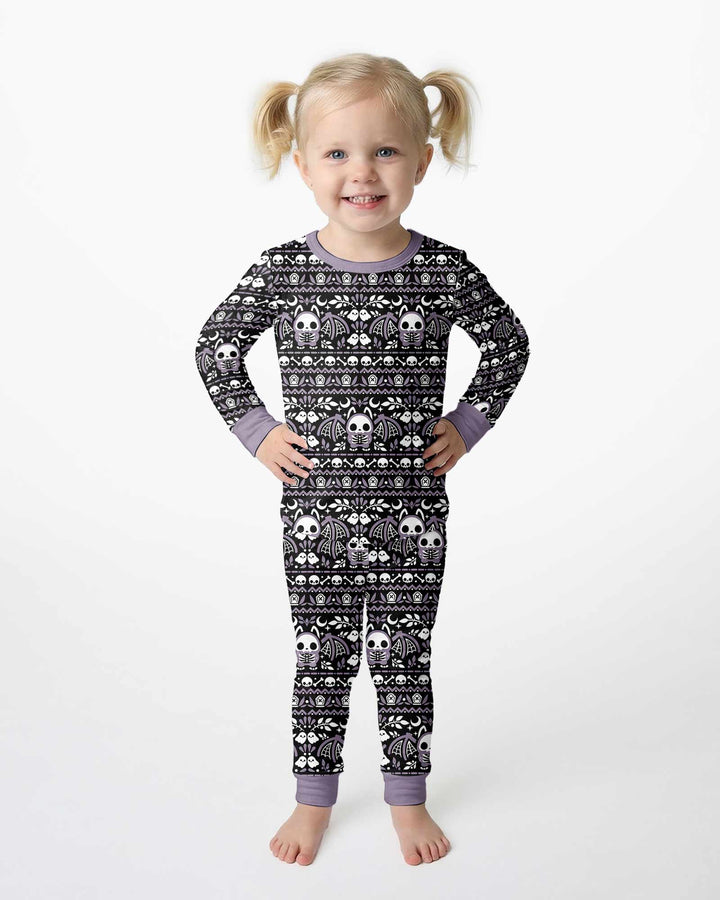 Batty Fair Isle Bamboo Two Piece Long Sleeve Pajama Set