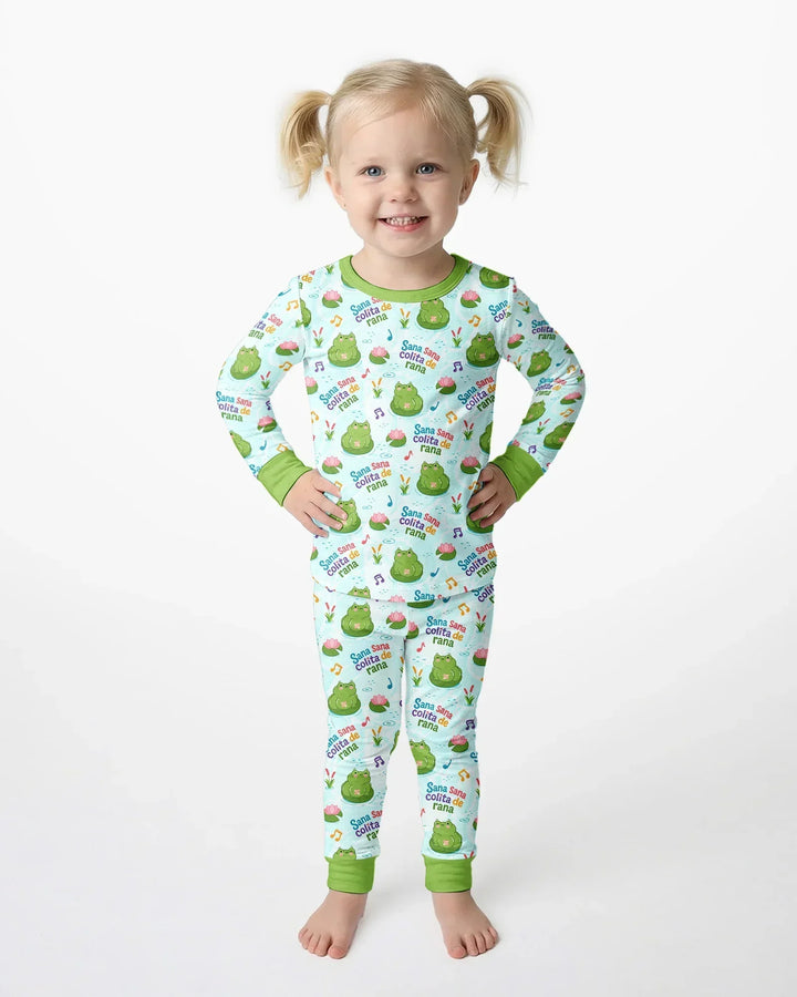 Sana Sana Colita De Rana Bamboo Two Piece Long Sleeve Pajama Set