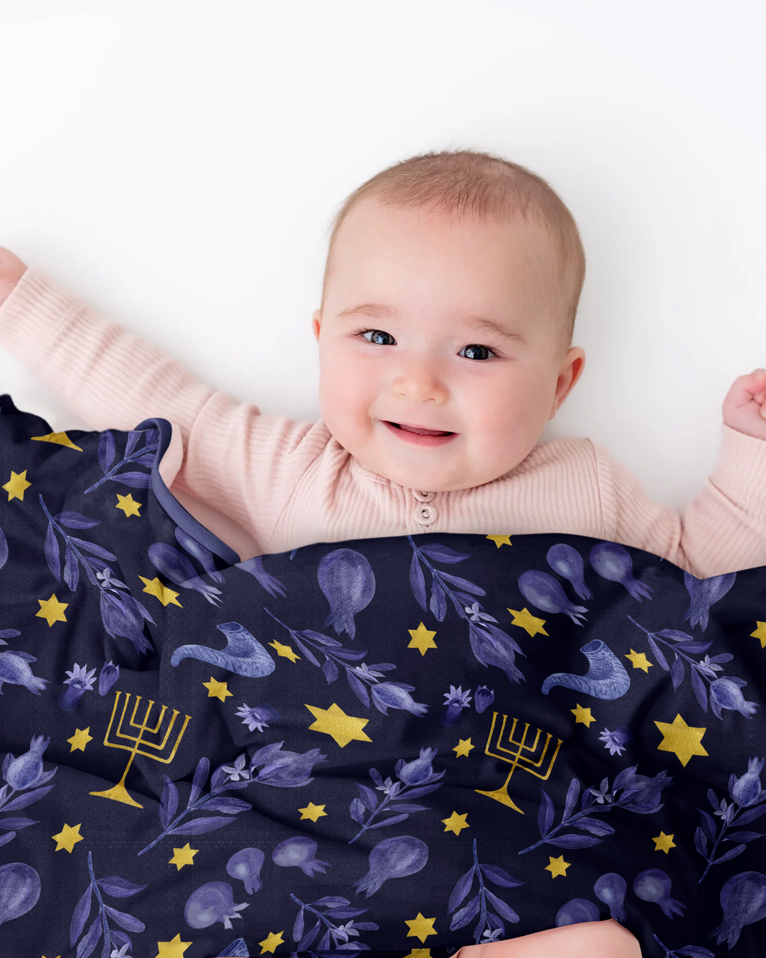 Rosh Hashanah Night Family Matching Bamboo Blanket