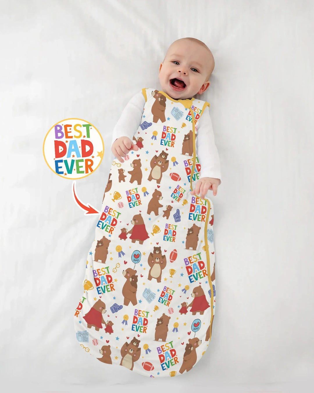 Best Daddy Bear Ever Family Matching Bamboo Sleep Bag