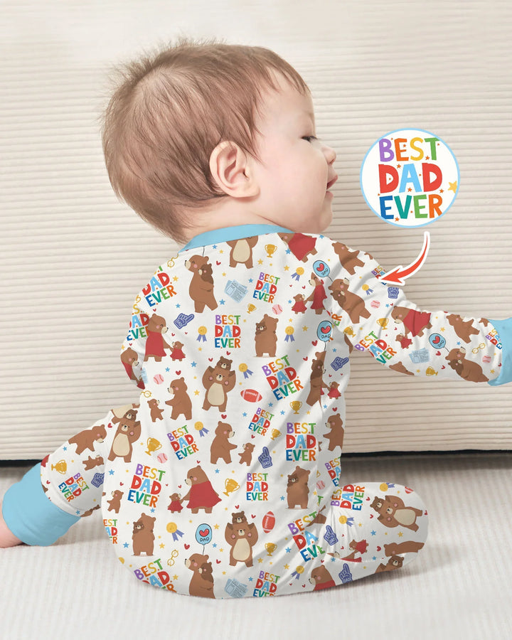 Best Daddy Bear Ever Family Matching Bamboo Convertible Zippy