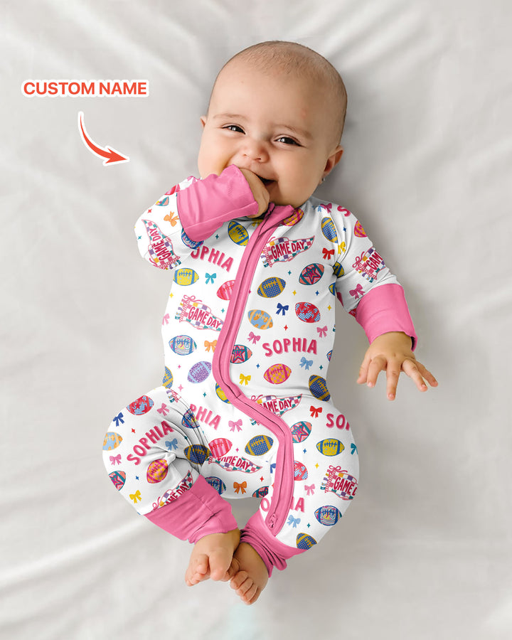 Custom Name Game day Bamboo Convertible Zippy