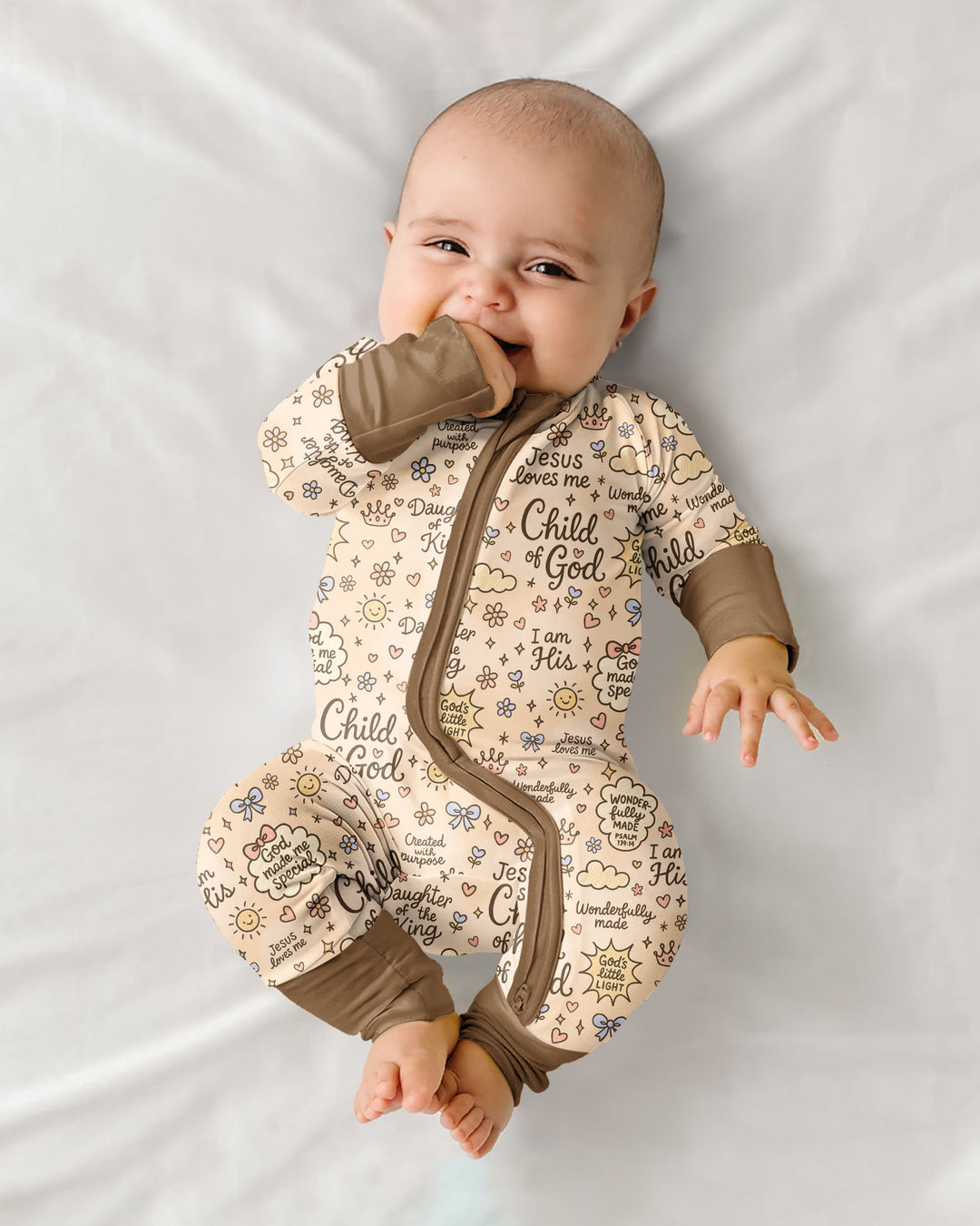 Gerippte Babykleidung mit individuellem Foto - Weich &amp; Skizzenhaft