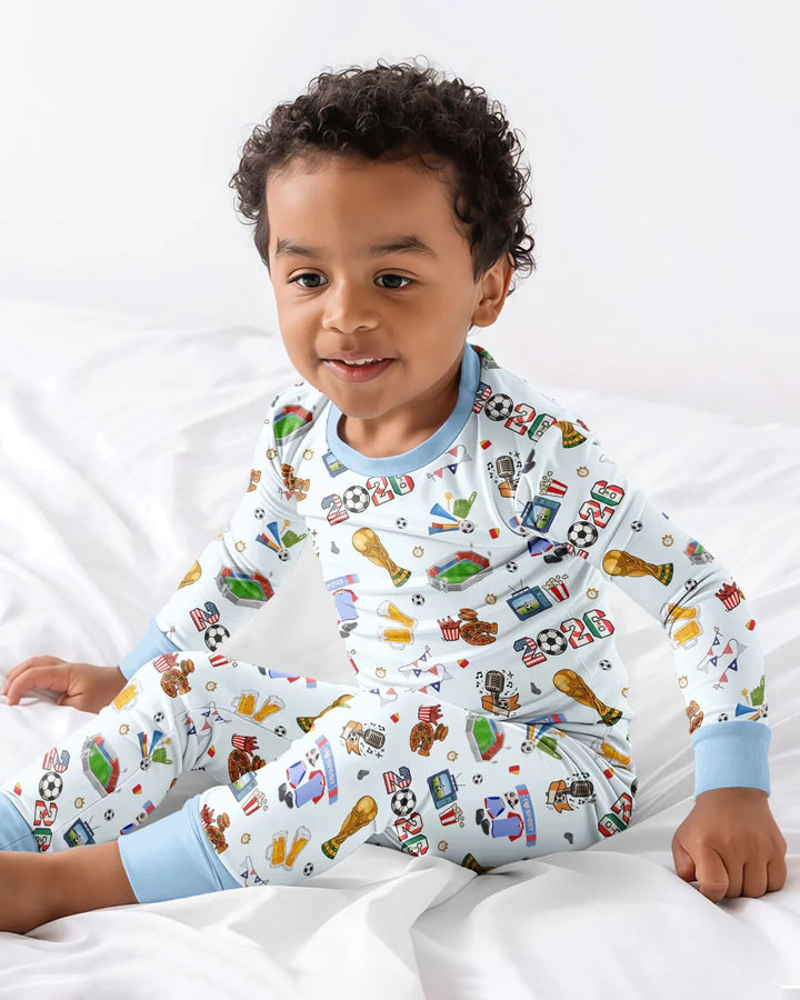 Dreaming of The Cup Bamboo Two Piece Long Sleeve Pajama Set