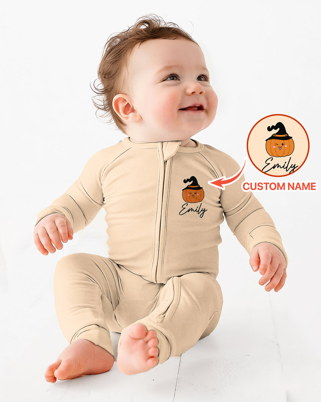 Personalized My First Halloween Ghost Bamboo Convertible Zippy