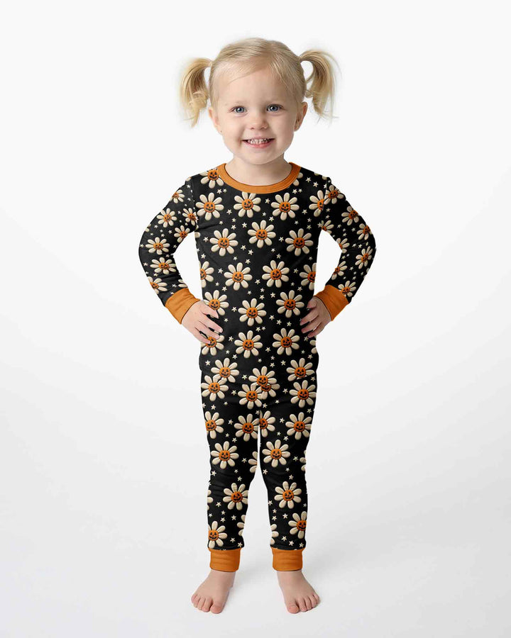 Happy Jack Daisy Bamboo Two Piece Long Sleeve Pajama Set