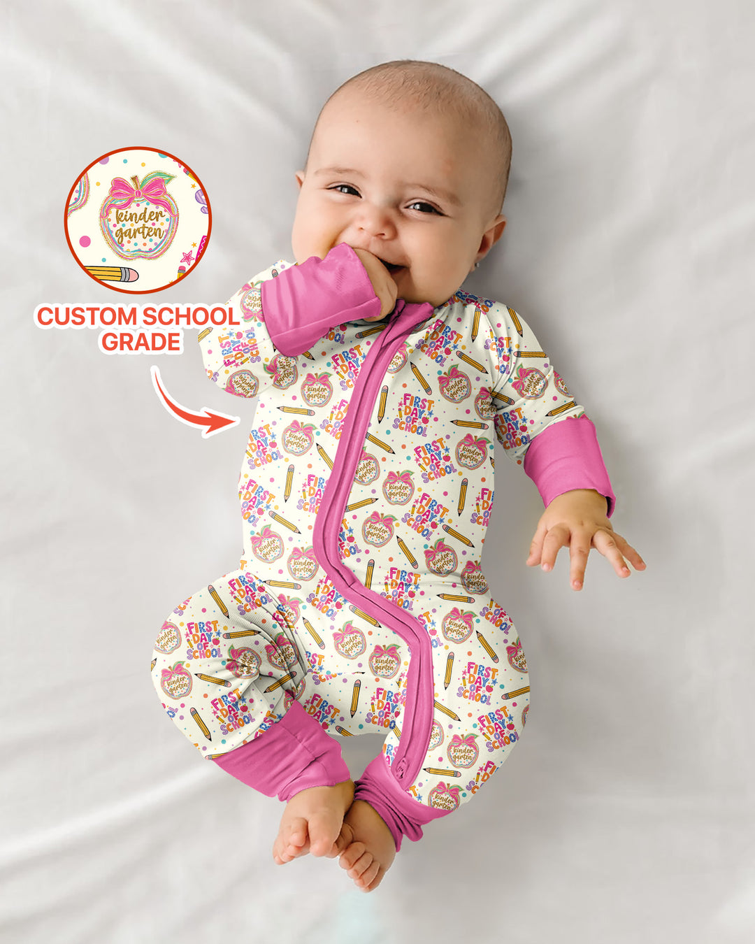 Gerippte Babykleidung mit individuellem Foto - Weich &amp; Skizzenhaft