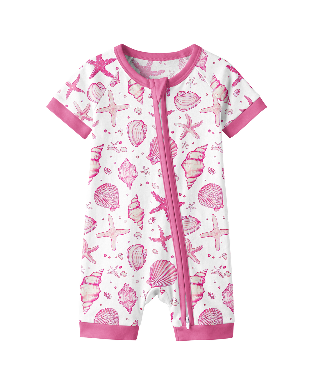Coastal Charm Family Matching Bamboo Shorty Zippy