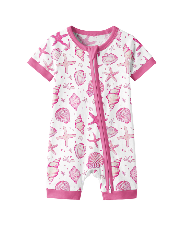 Coastal Charm Family Matching Bamboo Shorty Zippy
