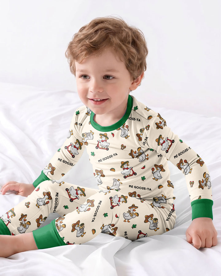 Me-Goose-Ta Bamboo Two Piece Long Sleeve Pajama Set