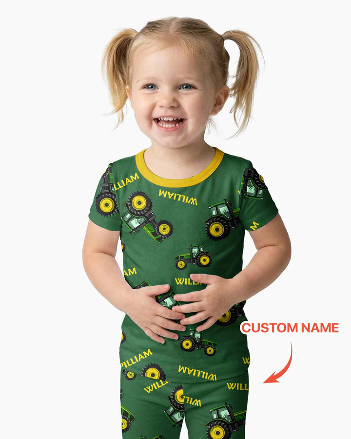 Zweiteiliges, kurzärmliges Pyjama-Set mit Marienkäfern