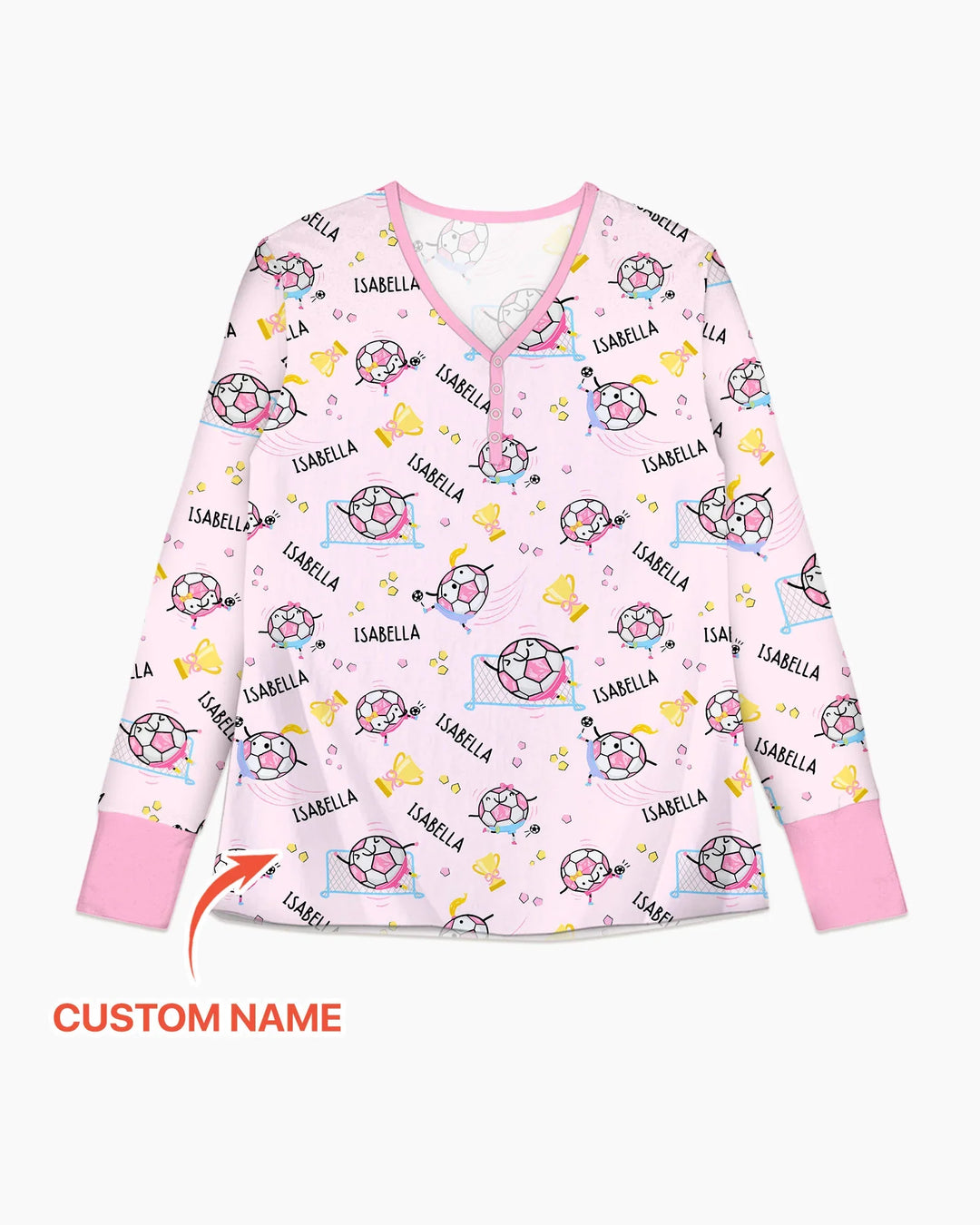 Personalisierter Name Fußball Papa Team Passender Bambus Damen Schlafanzug