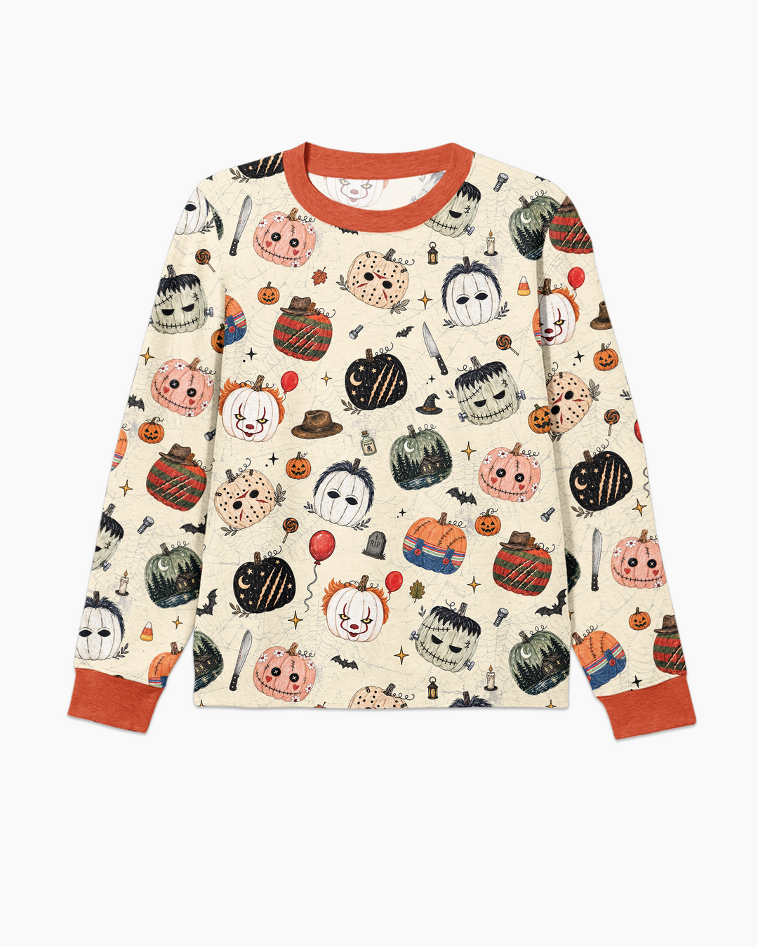 Horror Movie Pumpkins Bamboo Men's Pajama Set