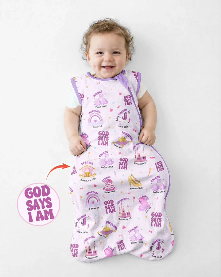 God Says I Am Girl Bamboo Sleep Bag