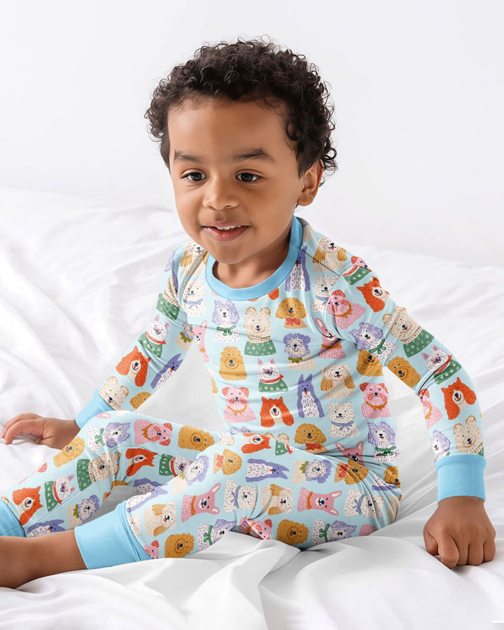 Conjunto de Pijama de Dos Piezas de Bambú con Mangas Cortas y Pantalones Cortos