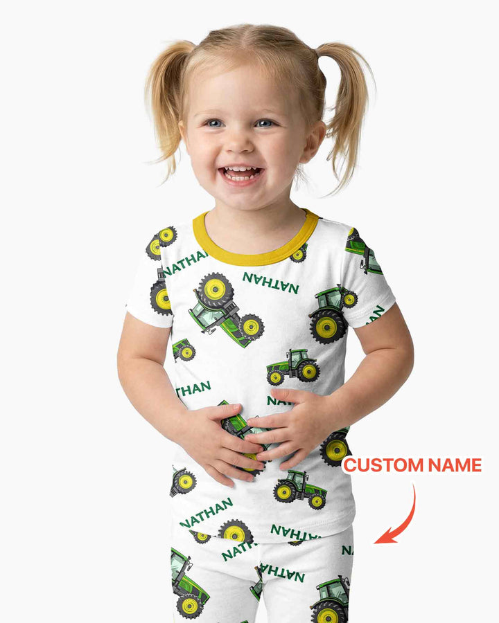 Zweiteiliges, kurzärmliges Pyjama-Set mit Marienkäfern