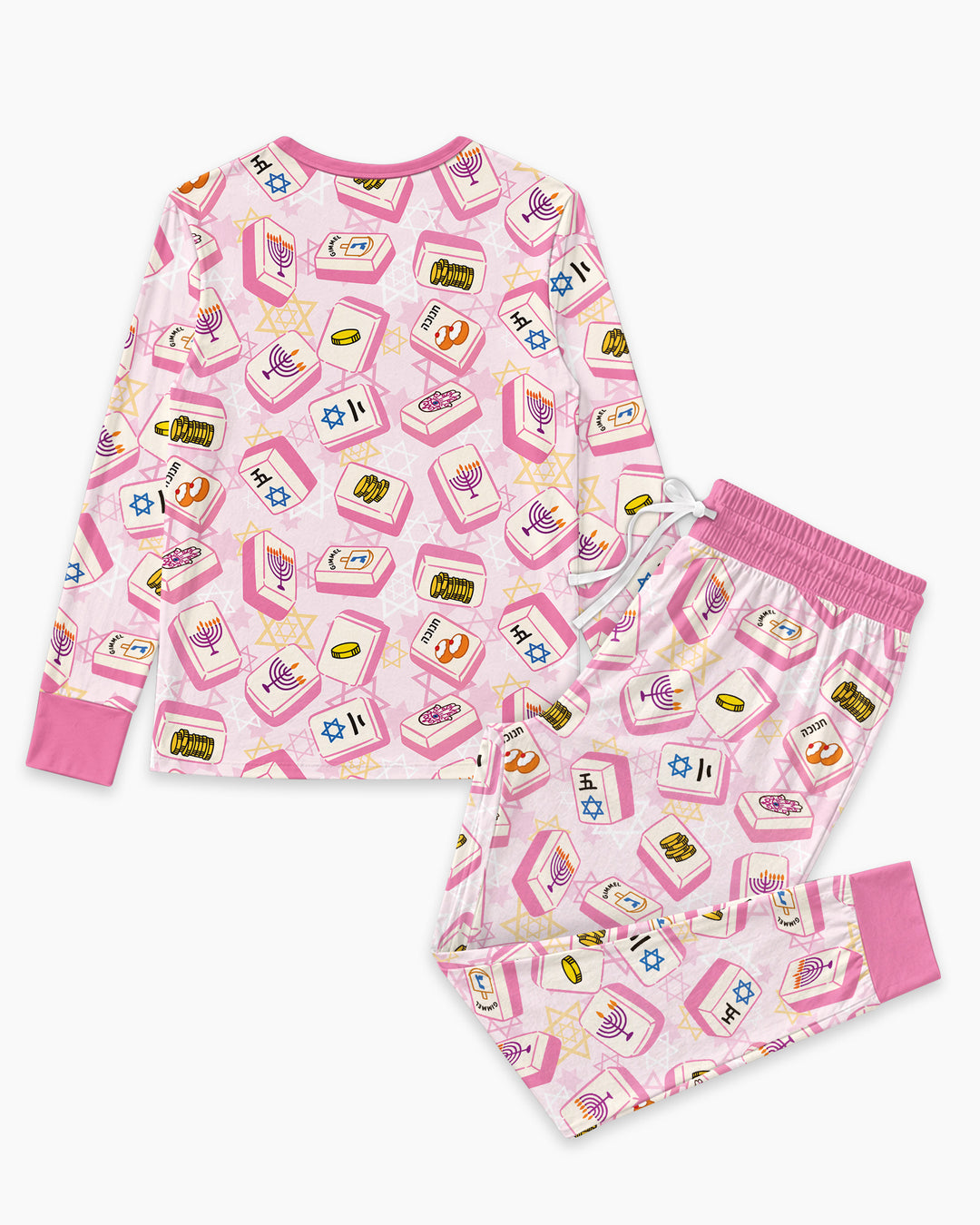Hanukkah Mahjong Club Bamboo Women Pajama Set