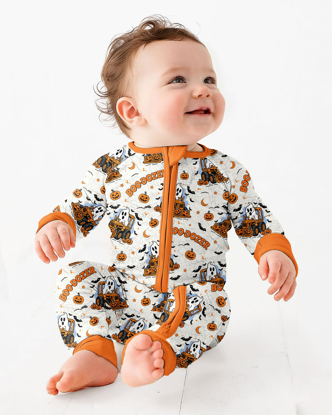 Boo-dozer Halloween Bamboo Convertible Zippy