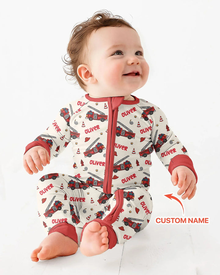 Custom Name Future Firefighters Bamboo Convertible Zippy